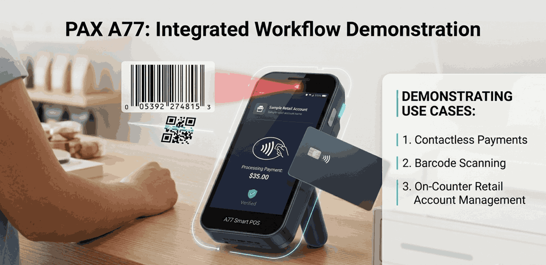 PAX A77 Smart POS Features Explained: Payments, Barcode Scanner & Android Power