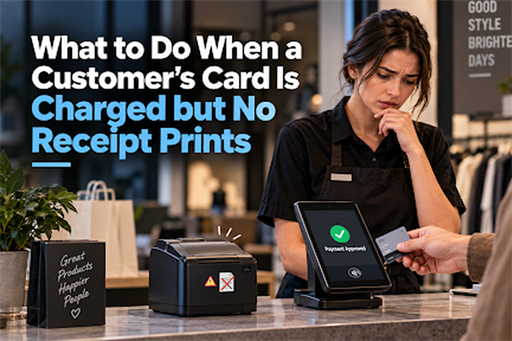 What to Do When a Customer’s Card Is Charged but No Receipt Prints