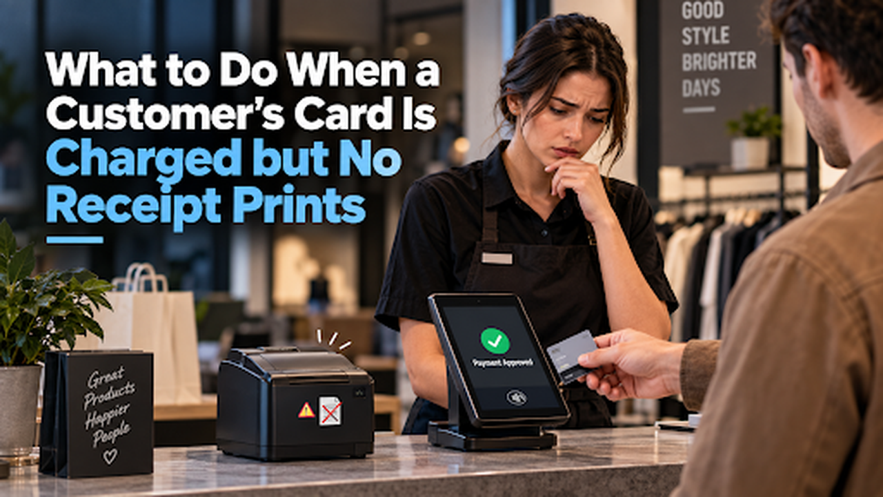 What to Do When a Customer's Card Is Charged but No Receipt Prints