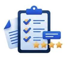 Checklist on a clipboard